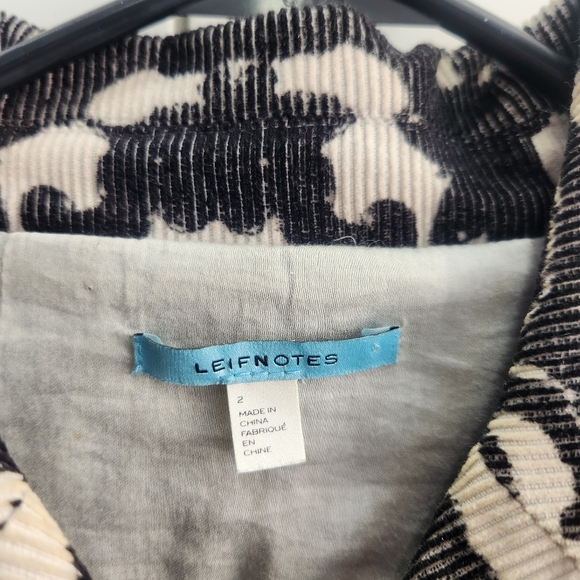 Anthropologie Leifnotes Hesa Corduroy Coat Paisley Print size 2 - Picture 3 of 14